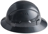 Full Brim Hard Hats Construction OSHA Approved Vented Safety Helmet Hard Hat, Cascos De Construccion Work Hardhat for Men/Women Custom Carbon Design 6 Point Ratcheting with Chin Strap