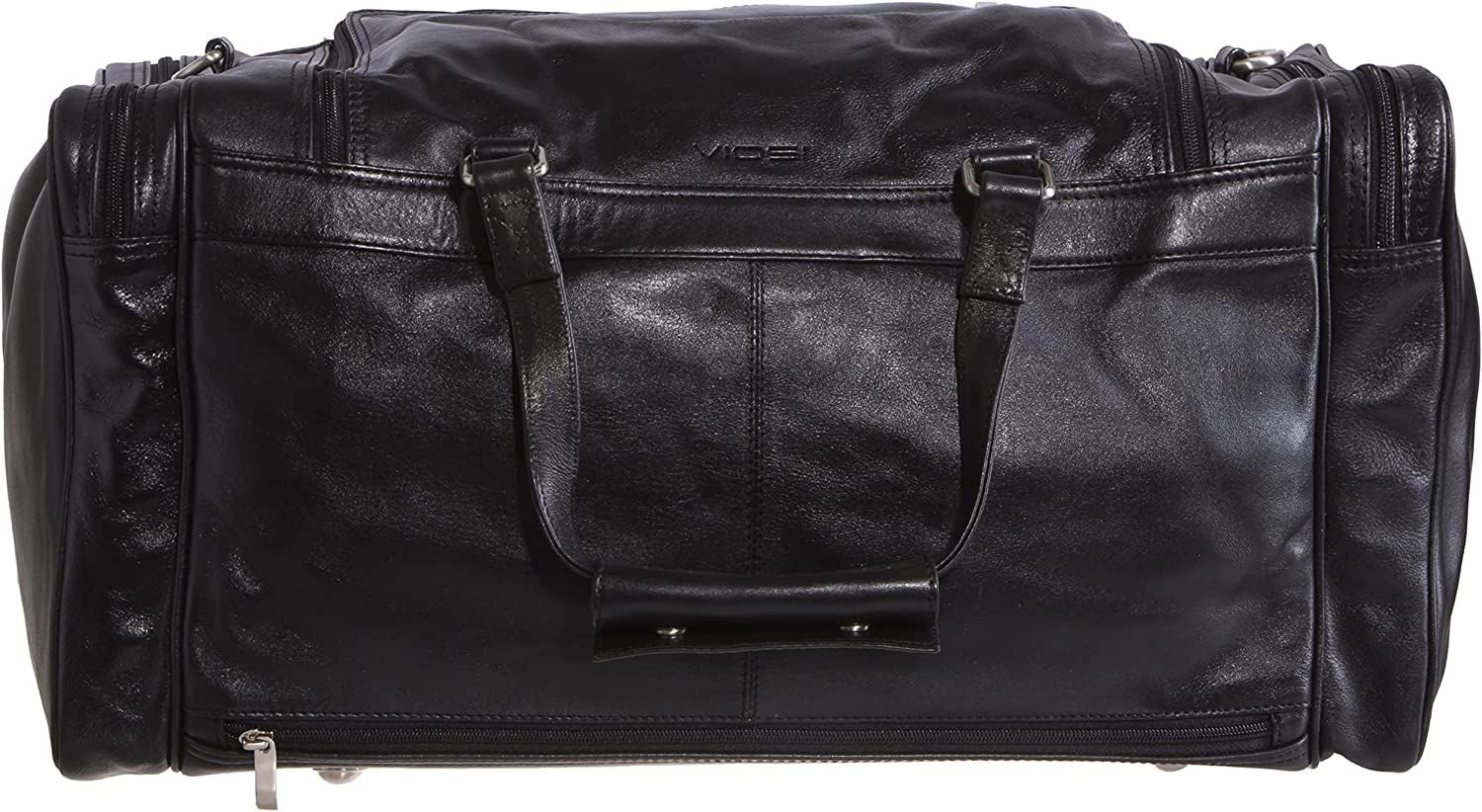 Leather Duffle Bag, Men's Genuine Overnight Travel