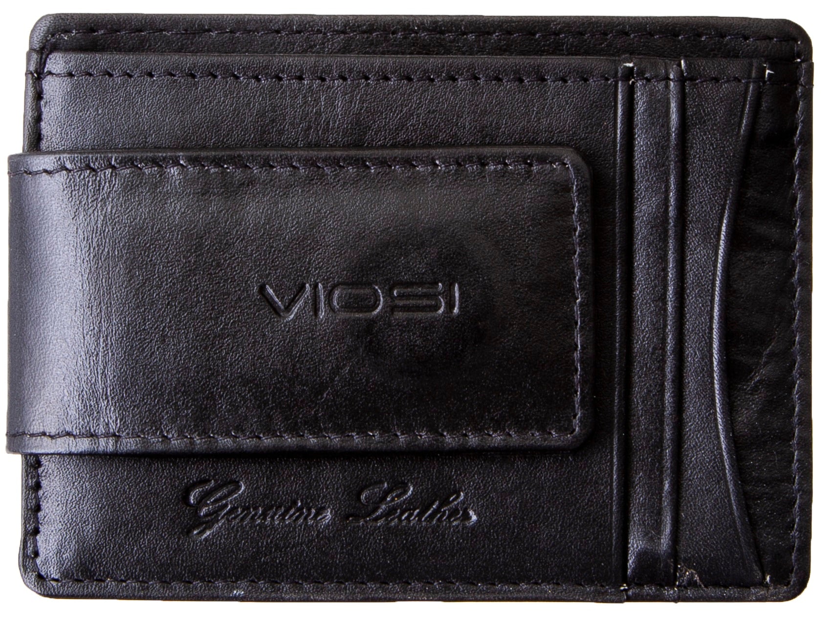 Dollaro RFID Protected Money Clip Wallet with Coin Pocket - Black