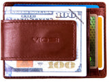 Viosi RFID Men's Leather Magnetic Front Pocket Money Clip Wallet